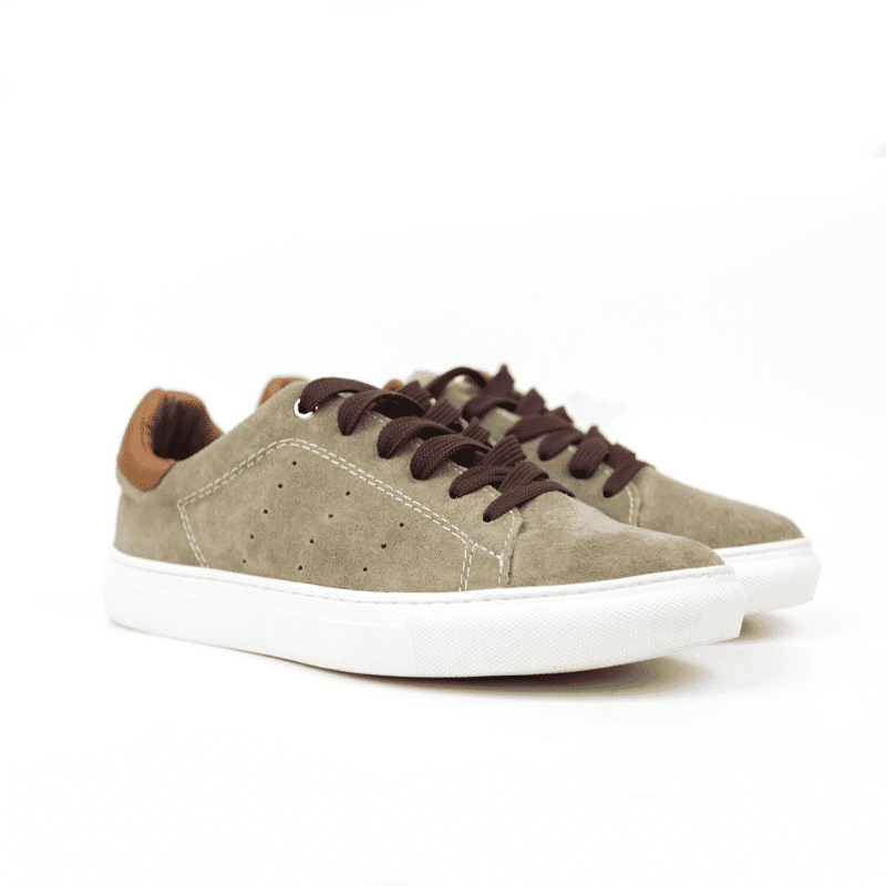 Basket MAXIME Daim Beige