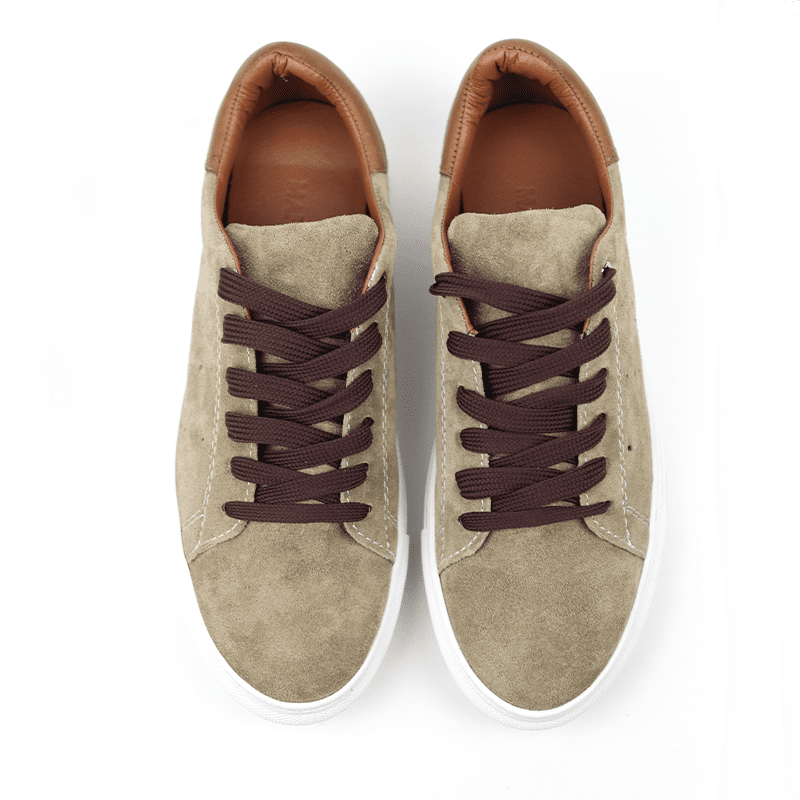 Basket MAXIME Daim Beige